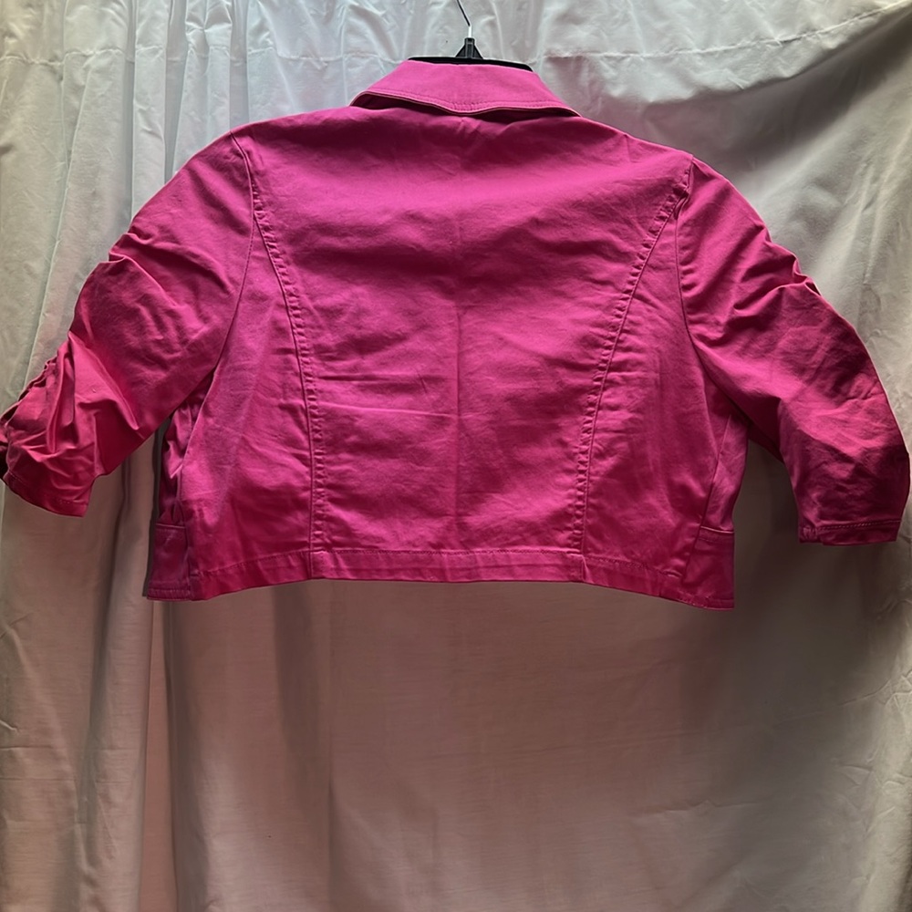 Hot pink crop jacket - Picture 4 of 4
